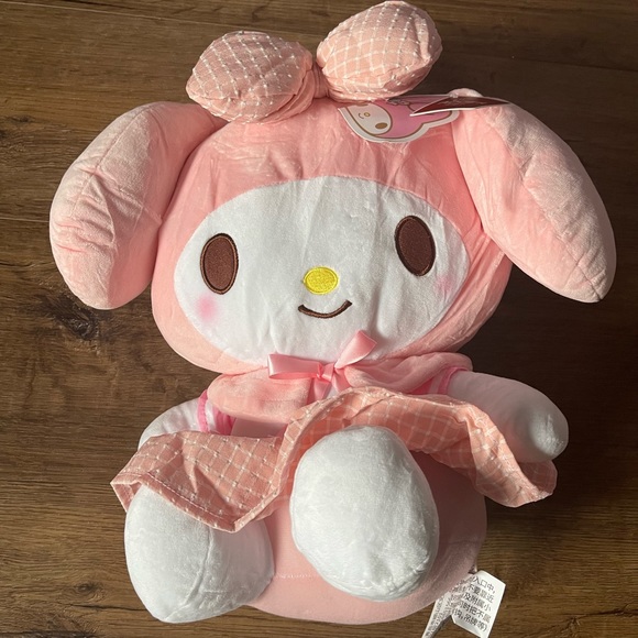 One Left! MY MELODY-NWT LARGE Pink Plush - Picture 1 of 15